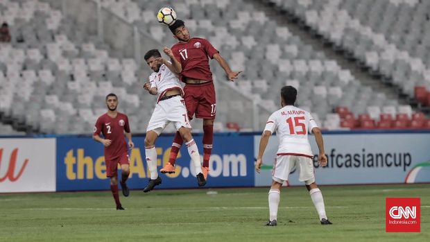 Qatar kalah 1-2 dari Uni Emirat Arab di laga perdana Grup A Piala Asia U-19 2018.