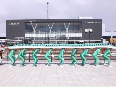 Foto: Kreatif! Cosplay Shinkansen Sambut Wisatawan di Jepang