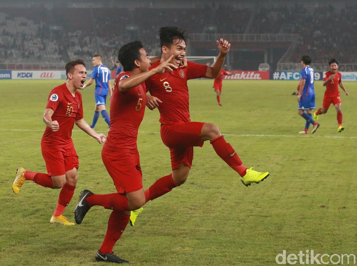 Witan Sulaiman menyumbangkan dua gol dan satu assist saat Indonesia mengalahkan Taiwan 3-1 di Piala Asia U-19 2018. (Foto: Ary Saputra/detikcom)