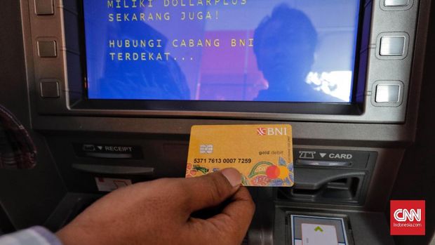 Ilustrasi kartu ATM.