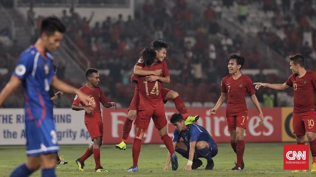 Timnas Indonesia U-19 meraih tiga poin usai menang atas Taiwan.