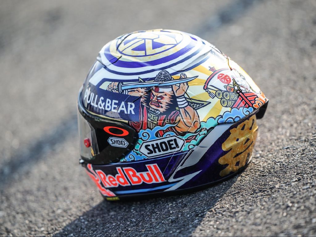 Keren! Helm Spesial Marquez untuk Balapan di Jepang Keren! Helm Spesial Marquez untuk Balapan di Jepang