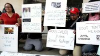 Aksi Solidaritas untuk Jamal Khashoggi di Depan Kedubes Saudi