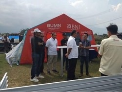 BNI & Mandiri Percepat Pembangunan 400 Huntara di Sigi