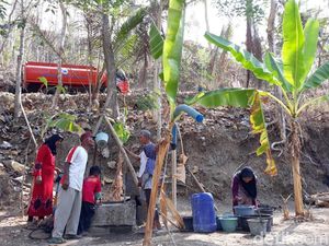 Cerianya Warga Gedangsari Gunungkidul dapat Bantuan Air Bersih