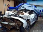 Kondisi CR-V Pascajatuh ke Jurang di Magetan