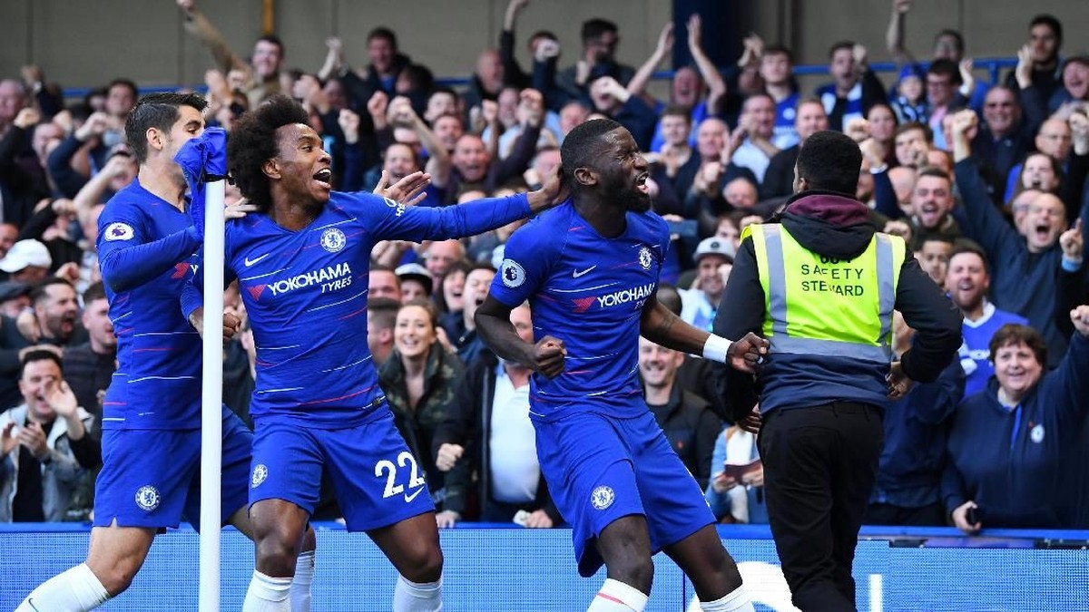 Chelsea ungguli Manchester United 1-0 di babak pertama (Dylan Martinez/REUTERS)