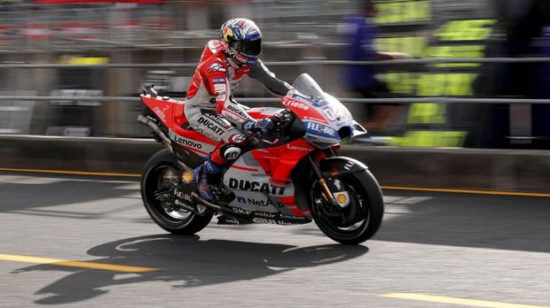 Andrea Dovizioso pasang target mempertahankan posisi kedua dari ancaman Valentino Rossi.