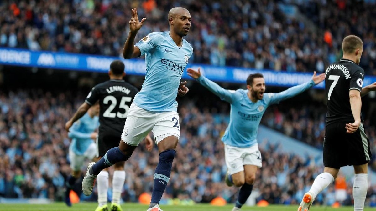 Manchester City menang telak 5-0 atas Burnley dalam lanjutan Liga Inggris (Foto: Darren Staples/Reuters)