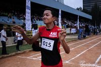 Dewangga saat bertanding dalam lomba lari di ASEAN Autism Games 2018.