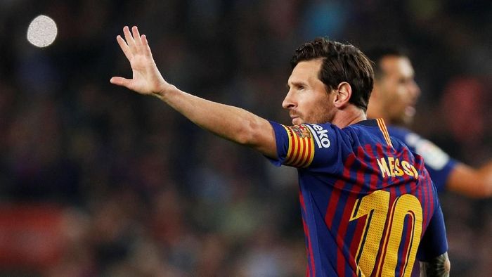 Lionel Messi akan absen membela Barcelona menghadapi Inter Milan dan Real Madrid akibat cedera. (Foto: Albert Gea/Reuters) Lionel Messi akan absen membela Barcelona menghadapi Inter Milan dan Real Madrid akibat cedera. (Foto: Albert Gea/Reuters)
