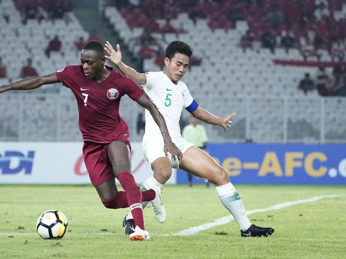 Pemain belakang Indonesia U-19, Nurhidayat Haji Haris. (Foto: Robertus Pudyanto/AFC) Pemain belakang Indonesia U-19, Nurhidayat Haji Haris. (Foto: Robertus Pudyanto/AFC)
