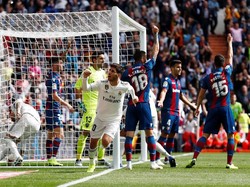 Real Madrid memperkecil kedudukan di menit ke72. Reuters/Susana Vera.