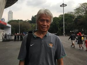 Danurwindo Pingsan di Sesi Latihan Timnas