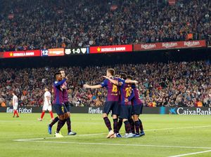 Hasil Liga Spanyol: Barcelona Tekuk Sevilla, tapi Messi Cedera