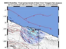 Gempa M 4,5 Terjadi di Jayapura