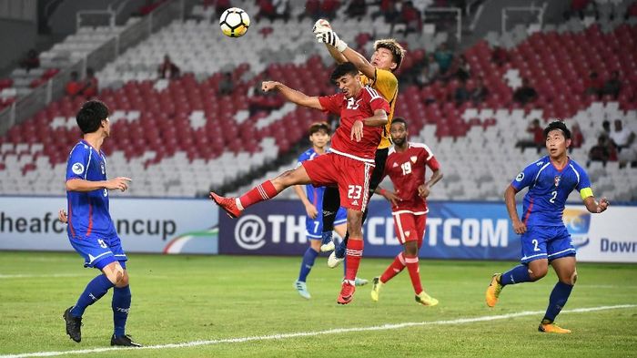 UAE melumat Taiwan 1-8 di laga Grup A Piala Asia U-19. (Foto: AFC) UAE melumat Taiwan 1-8 di laga Grup A Piala Asia U-19. (Foto: AFC)