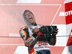 Video Marquez Dislokasi Bahu saat Rayakan Gelar Juara