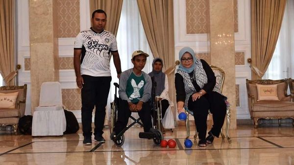 Saat Istri Gubernur DKI Melihat Pembuatan Film Dokumenter Boccia