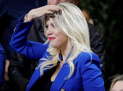 Wanda Nara, 32 tahun, berprofesi sebagai model, aktris, show girl, dan juga agen dari Mauro Icardi. Dia bersaudaraan dengan Zaira Nara, salah satu aktris top Argentina yang merupakan mantan istri Diego Forlan. (Stefano Rellandini/Reuters)