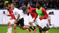 Begitu juga dengan para pemain AC Milan yang berharap bisa mengalahkan tetangganya tersebut sekaligus melanjutkan tren positif belakangan ini. (Alberto Lingria/REUTERS)