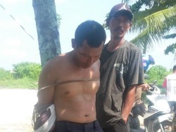 Diduga Curi Besi, Pemulung di Pekanbaru Diikat di Pohon