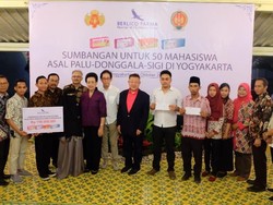 Berlico Farma Bantu Biaya Hidup Mahasiswa Palu di Yogyakarta