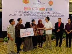 Bantu Mahasiswa Palu di Yogya, Berlico Farma Kucurkan Rp 150 Juta