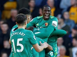 Dua assist dibuat Abdoulaye Doucoure saat Watford menang 2-0 atas Wolverhampton. (Andrew Yates/Reuters)