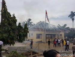 Begini Penampakan Mapolsek di Aceh yang Dibakar Massa