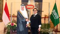 Potret Pertemuan Menlu RI dan Menlu Arab Saudi