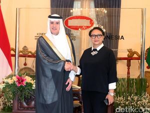 Potret Pertemuan Menlu RI dan Menlu Arab Saudi