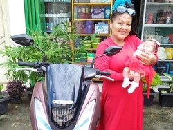 Heboh! Terinspirasi dari Motor Yamaha, Bayi Ini Dinamai Lexi