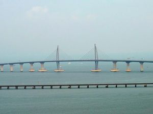 Megah! Jembatan Terpanjang di Dunia Sambungkan Hong Kong-Makau Megah! Jembatan Terpanjang di Dunia Sambungkan Hong Kong-Makau