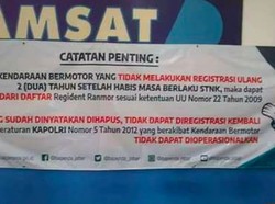 Penghapusan Data Registrasi STNK, Dilakukan Atas Permintaan Pemilik