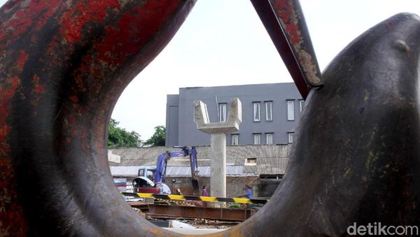 Penampakan Proyek Pembangunan JPO Baru Tubagus Angke