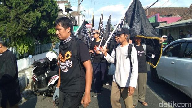 Ada Aksi Bela Bendera Berkalimat Tauhid di Yogyakarta