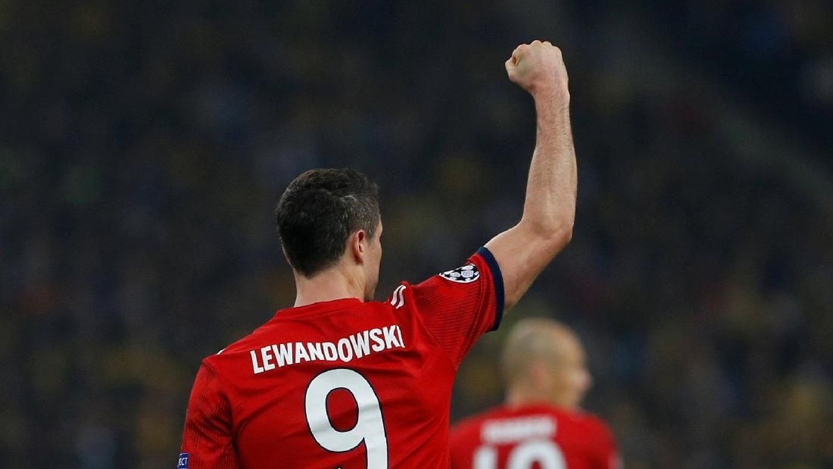 Robert Lewandowski tokcer lagi (Alkis Konstantinidis/REUTERS)