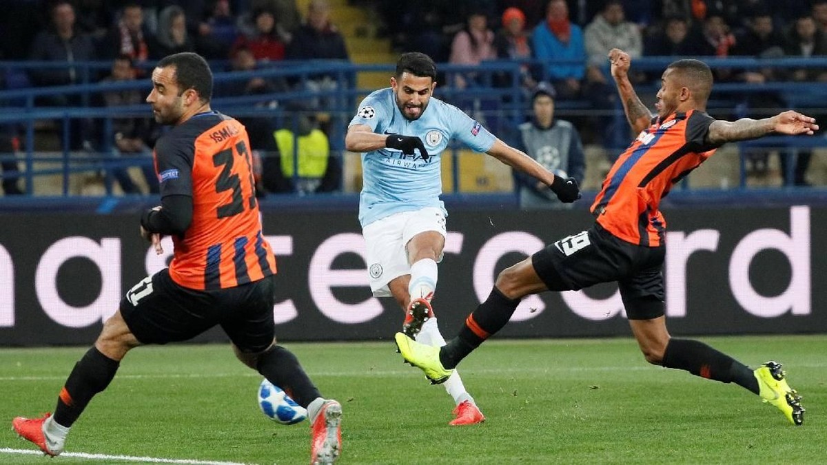 Manchester City menang 3-0 atas Shakhtar Donetsk dalam lanjutan Liga Champions (Foto: Gleb Garanich/Reuters)