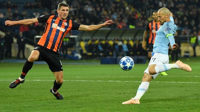 City Memimpin 2-0 atas Shakhtar di Babak Pertama