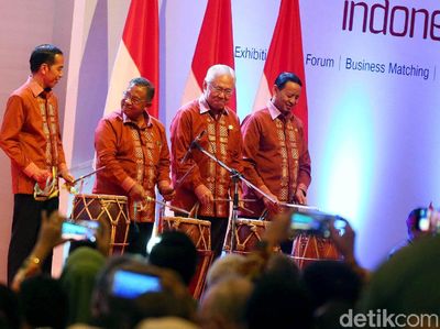 Pukul Gendang, Jokowi Buka Trade Expo Indonesia ke-33