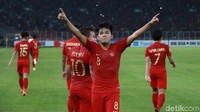 Timnas U-19 Unggul di menit 23 berkat gol yang dicetak Witan Sulaeman.