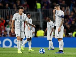 Kalah dari Barca, Inter menempati peringkat dua klasemen Grup B dengan enam poin. Inter akan gantian menjamu Barca di Giuseppe Meazza pada 6 November. Foto: Albert Gea/Reuters