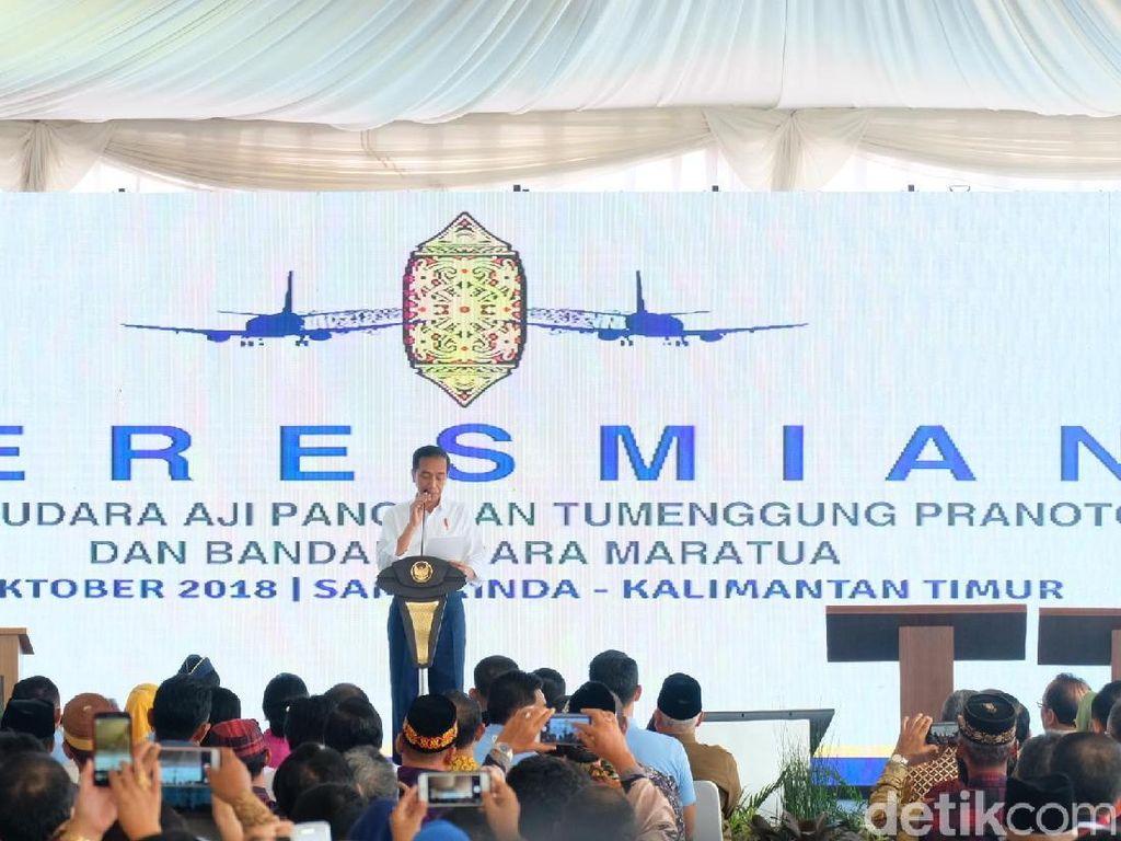 Jokowi Resmikan Bandara APT Pranoto dan Bandara Maratua Kaltim