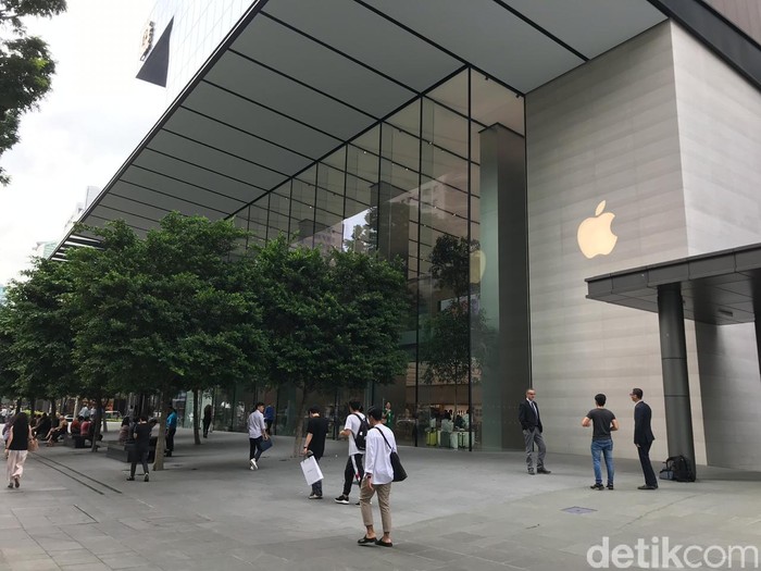 Suasana sepi di Apple Orchard. Foto: Adi Fida Rahman/detikinet