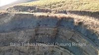 Foto Terkini Longsor di Jalur-jalur Pendakian Gunung Rinjani