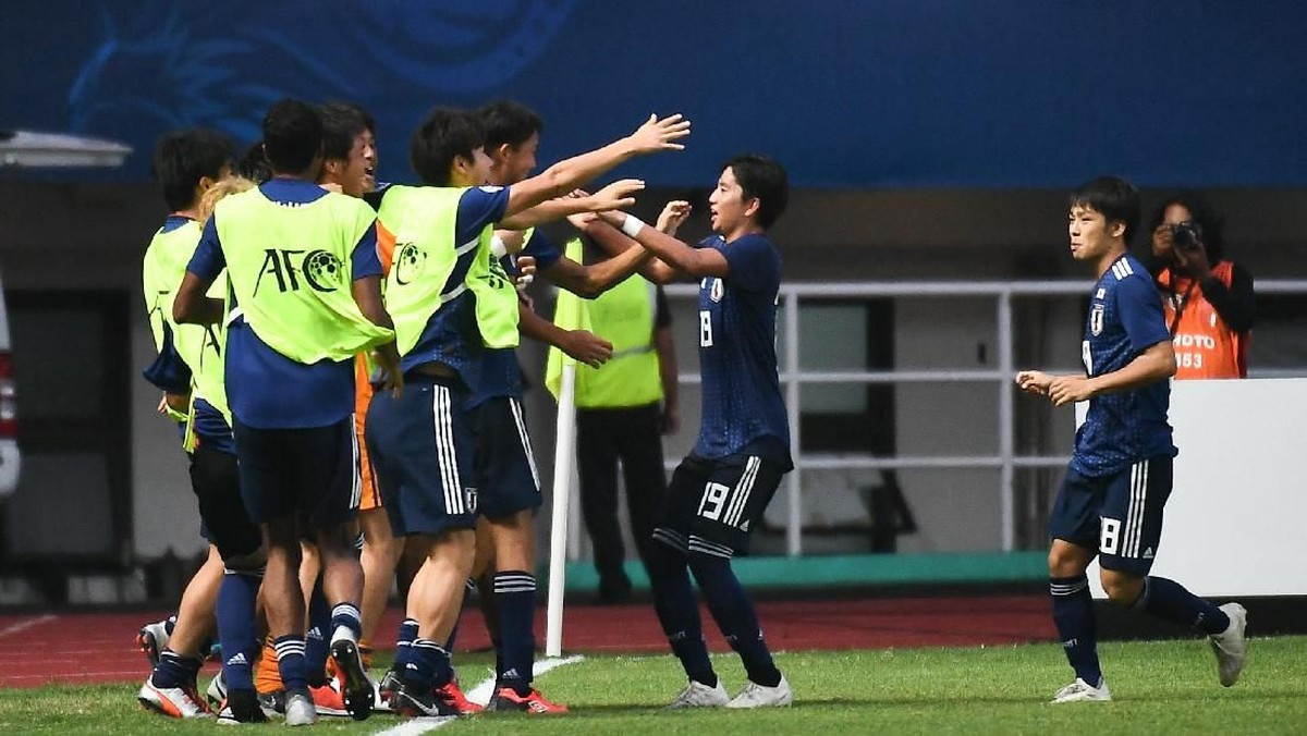 TImnas Jepang di Piala Asia U-19 2018. (Foto: Robertus Pudyanto Hari Pribadi/AFC)