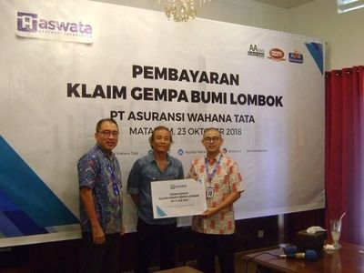 Aswata Cairkan Klaim untuk Korban Gempa Lombok