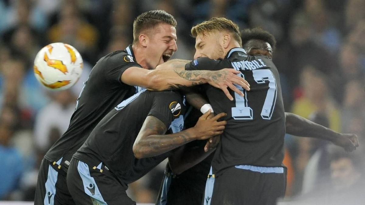 Lazio menang 3-1 atas Marseille di matchday ketiga Grup H Liga Europa. (Foto: Marco Rosi/Getty Images)