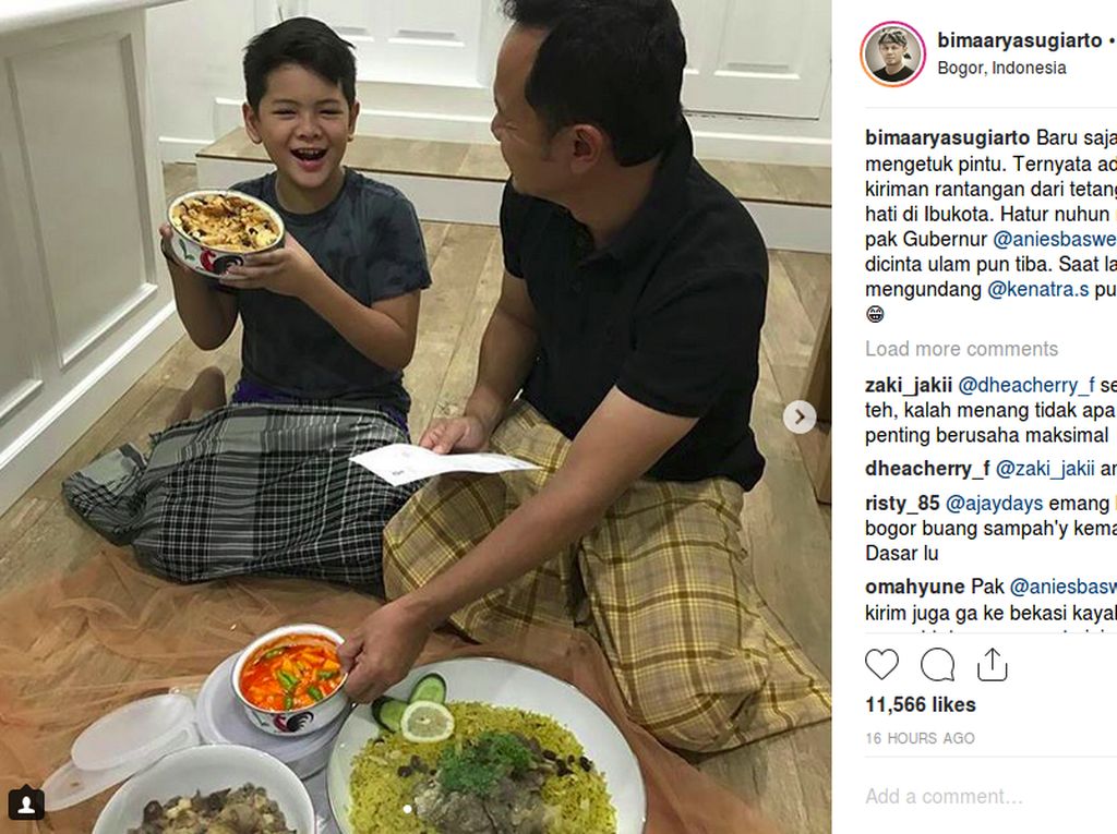 Begini Reaksi Walikota Bogor Saat Dapat Kiriman Nasi Kebuli dari Anies Baswedan